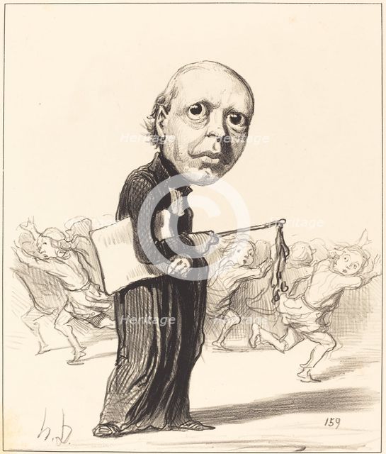 Pierre Louis Parisis, 1849. Creator: Honore Daumier.
