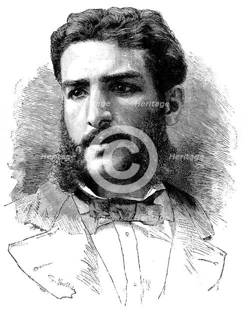 Pierre-Paul-Francois-Camille Savorgnan de Brazza, French explorer and founder of Brazzaville, 1882. Artist: Unknown