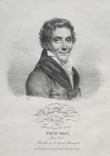 Pierre Paul Prudhon, 1820. Creator: Julien Léopold Boilly (French, 1796-1874)