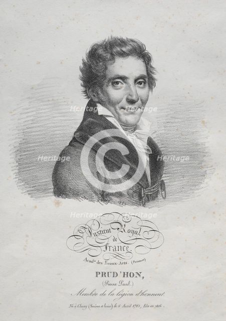 Pierre Paul Prudhon, 1820. Creator: Julien Léopold Boilly (French, 1796-1874).
