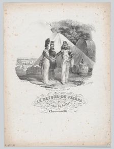 Pierre's Return or The Soldier's Vacation, possibly 1829. Creator: Hippolyte Bellangé