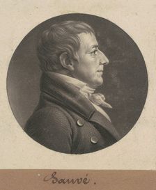 Pierre Sauvé, 1805. Creator: Charles Balthazar Julien Févret de Saint-Mémin
