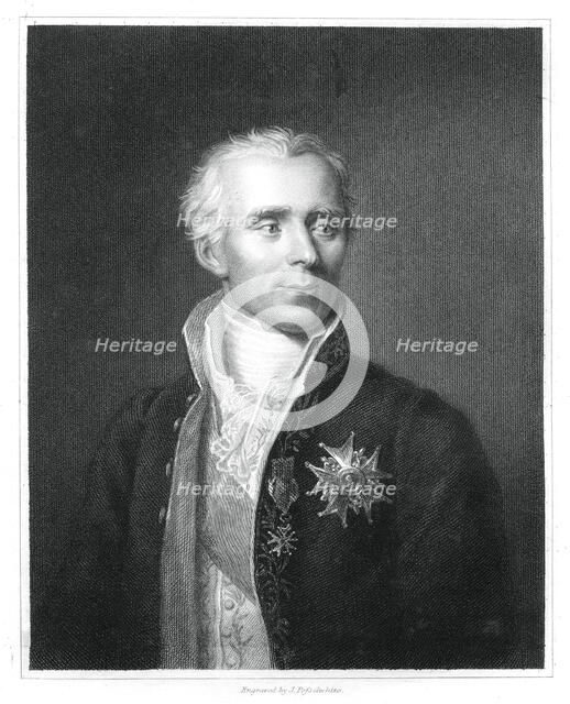 Pierre Simon Laplace, French mathematician and astronomer, (1833).Artist: J Posselwhite