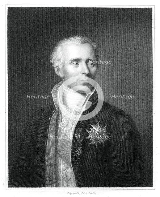 Pierre Simon Laplace, French mathematician and astronomer, (1833).Artist: J Posselwhite