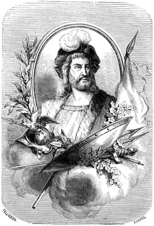 Pierre Terrail de Bayard, French soldier of the 16th century, 1882-1884.Artist: Gerard