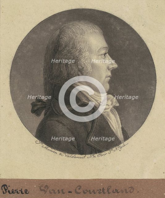 Pierre Van Cortlandt, Jr., 1796-1797. Creator: Charles Balthazar Julien Févret de Saint-Mémin.