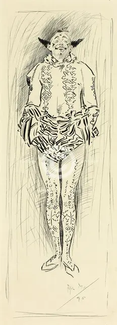Pierrot, 1895. Creator: Philip William May.