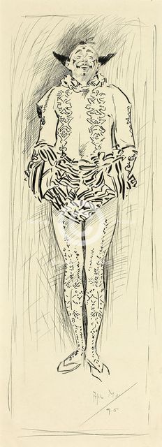 Pierrot, 1895. Creator: Philip William May.