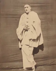 Pierrot in pain, ca. 1854-55. Creator: Nadar