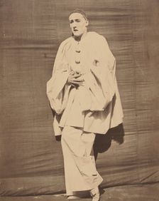 Pierrot in pain, ca. 1854-55. Creator: Nadar