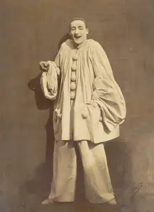 Pierrot Laughing, 1855. Creator: Nadar