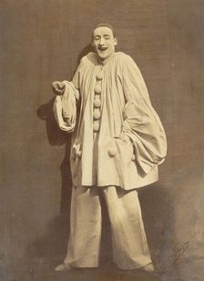 Pierrot Laughing, 1855. Creator: Nadar