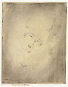 Pierrot, Portrait of the Lady A. C., 1888. Creator: Theodore Roussel