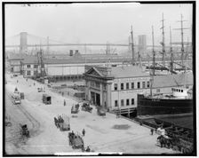 Piers along South Street, N.Y. City, c1908. Creator: Unknown