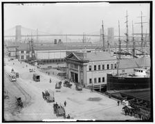 Piers along South Street, N.Y. City, c1908. Creator: Unknown