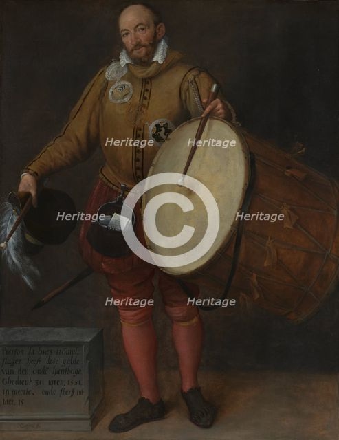 Pierson la Hues, Drummer and Page of the Old Archers' Guild, 1581. Creator: Gillis Coignet I.