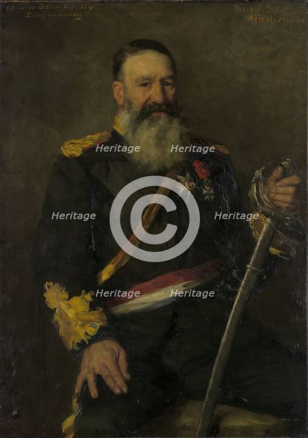 Piet J. Joubert (1831-1900), Commandant-General of the South African Republic, 1890.  Creator: Thérèse Schwartze.