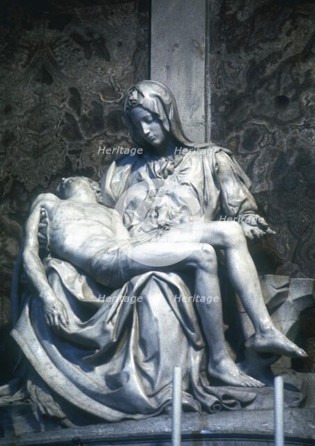 Pieta, 1498-1500. Artist: Michelangelo Buonarroti