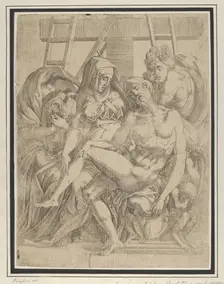Pieta, 1540-45. Creator: Antonio Fantuzzi