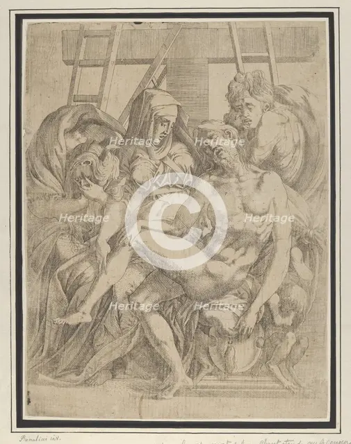 Pieta, 1540-45. Creator: Antonio Fantuzzi.