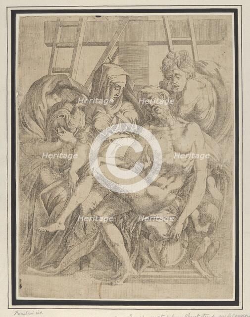 Pieta, 1540-45. Creator: Antonio Fantuzzi.