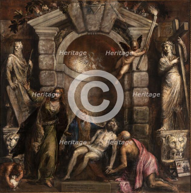 Pietà, 1575-1576. Creator: Titian (1488-1576).