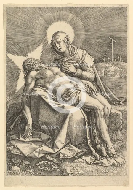 Pietà, 1596. Creator: Hendrik Goltzius.