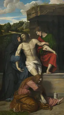 Pietà, 1520s. Creator: Moretto da Brescia
