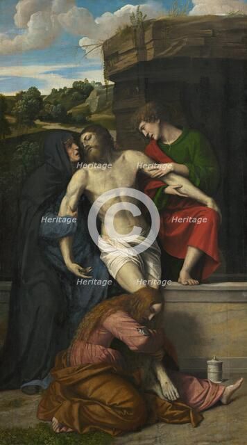Pietà, 1520s. Creator: Moretto da Brescia.