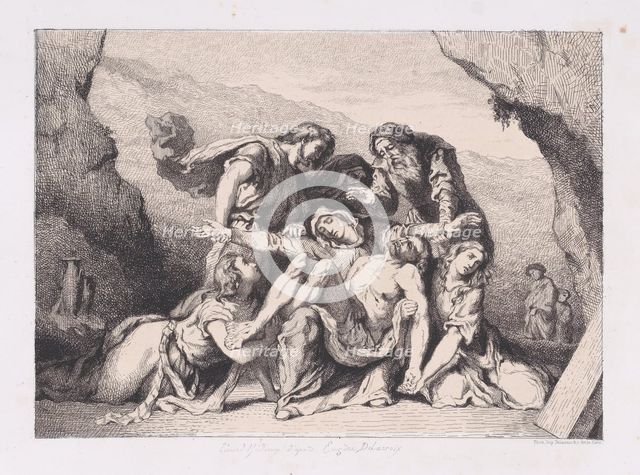 Pietà, 1852., 1852. Creator: Edmond Hédouin.