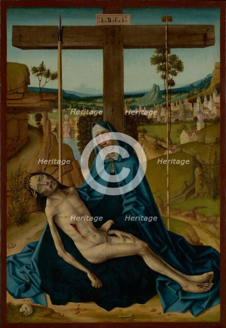 Pietà, about 1490-1500. Creator: Circle of Fernando Gallego.