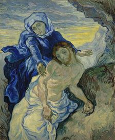 Pietà (after Delacroix) , 1889. Creator: Gogh, Vincent, van (1853-1890)