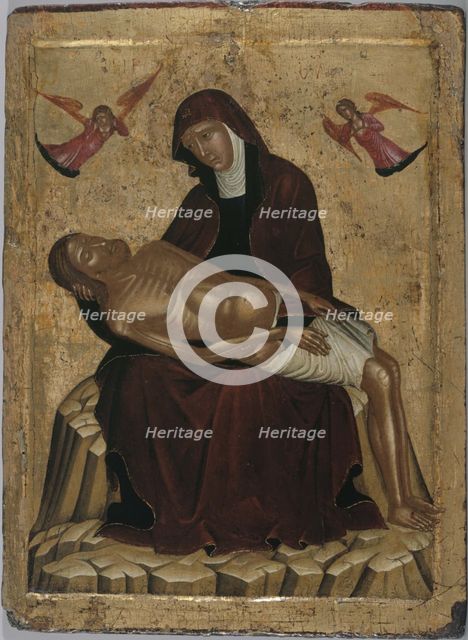Pietà. Artist: Greek icon 