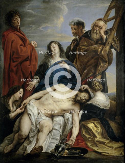 Pietà. Artist: Jordaens, Jacob (1593-1678)