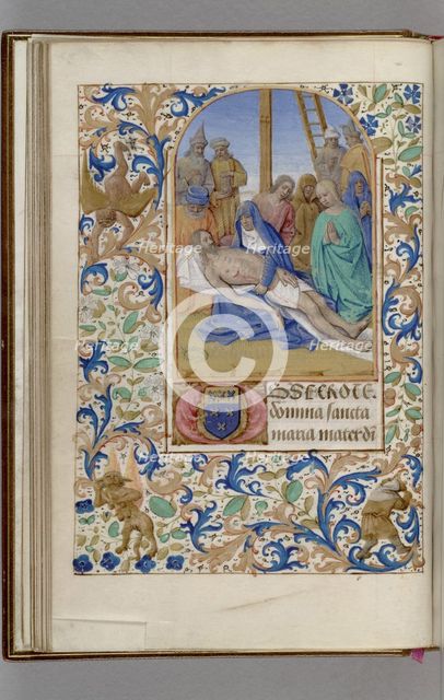 Pietà (Book of Hours), 1450-1499. Artist: Fouquet, Jean (workshop)  