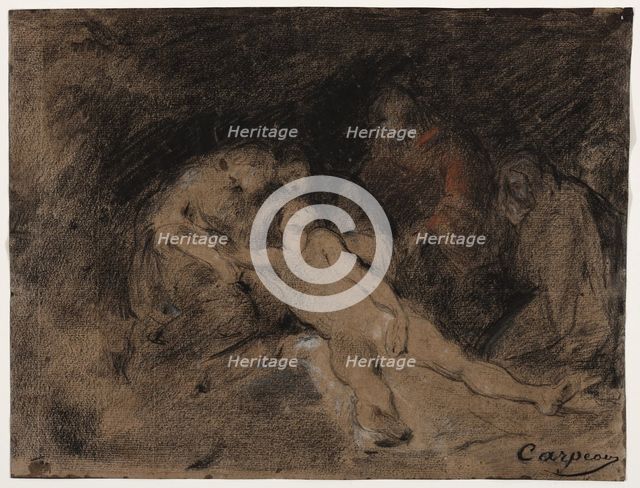 Pietà, between 1827 and 1875. Creator: Jean-Baptiste Carpeaux.