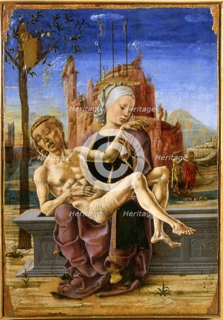 Pietà, c1460. Creator: Tura, Cosimo (before 1431-1495).