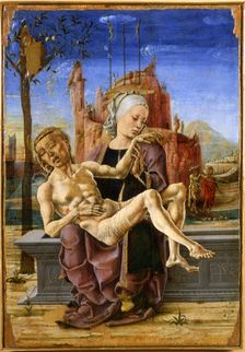 Pietà, c1460. Creator: Tura, Cosimo (before 1431-1495)
