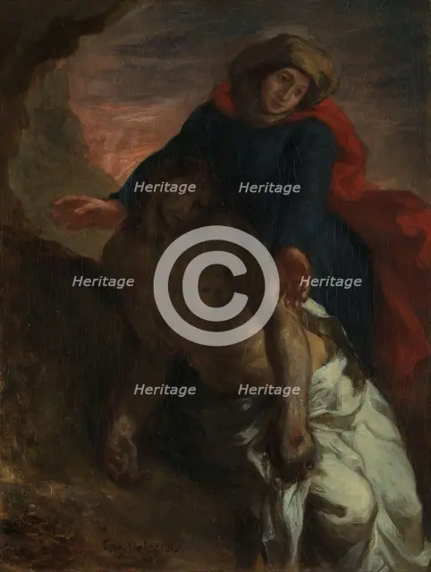 Pietà, c1850. Creator: Eugene Delacroix.
