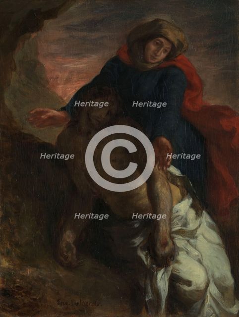 Pietà, c1850. Creator: Eugene Delacroix.