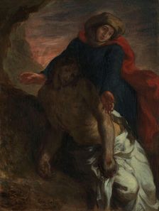 Pietà, c1850. Creator: Eugene Delacroix