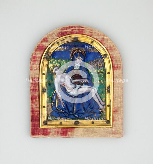 Pietà, Limoges, early 16th century. Creators: Pénicaud Workshop, Jesus Christ.