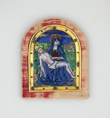 Pietà, Limoges, early 16th century. Creators: Pénicaud Workshop, Jesus Christ