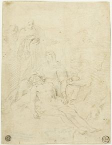 Pieta, n.d. Creator: School of Simone Cantarini Italian, 1612-1648