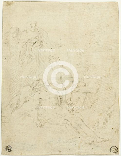 Pieta, n.d. Creator: School of Simone Cantarini Italian, 1612-1648.