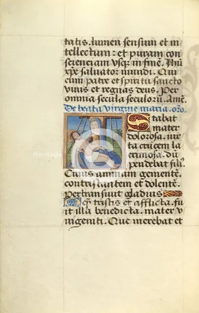 Pietà; Poncher Hours, about 1500. Creator: Master of Jacques de Besancon.