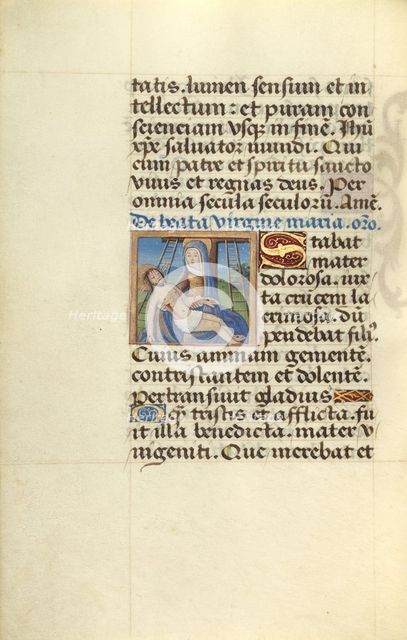 Pietà; Poncher Hours, about 1500. Creator: Master of Jacques de Besancon.