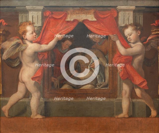 Pietà with two cherubim, ca 1576. Creator: Santi di Tito (1536-1603).