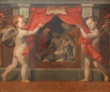 Pietà with two cherubim, ca 1576. Creator: Santi di Tito (1536-1603)