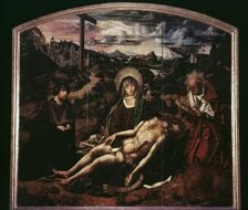 Pieta with Saint Jerome and Canon L. Desplas